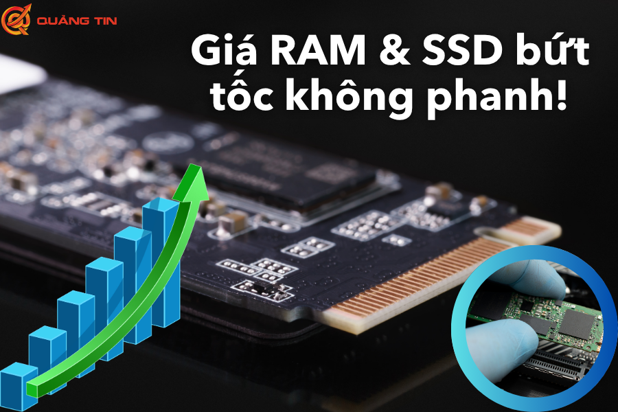 RAM ĐẮT HƠN VÀNG, SSD TĂNG PHI MÃ - CHUYỆN GÌ ĐANG XẢY RA?