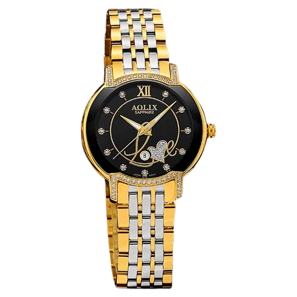 đồng hồ nữ dây thép aolix AL-1058L sapphire