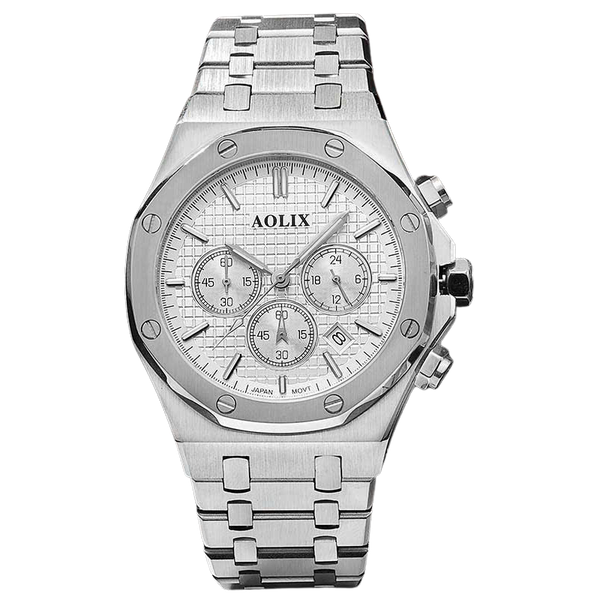 đồng hồ nam dây thép 6 kim chronograph Aolix AL-7092G