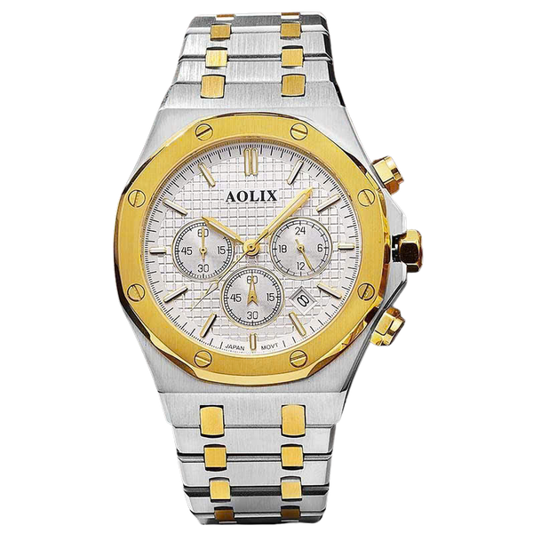 đồng hồ nam dây thép 6 kim chronograph Aolix AL-7092G