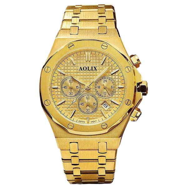 đồng hồ nam dây thép 6 kim chronograph Aolix AL-7092G