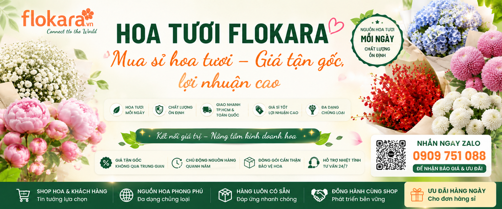🌿🌼 HOA & LÁ PHỤ FLOKARA – HÀNG MỚI VỀ, SẴN SÀNG LÊN ĐƠN 🌼🌿
