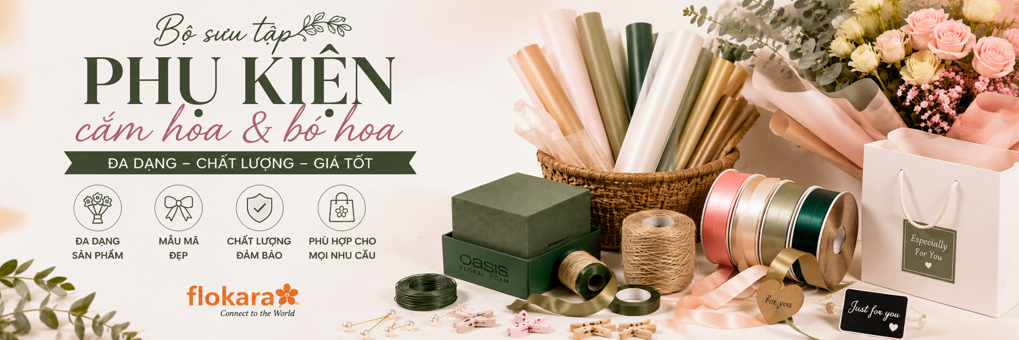 Phụ Kiện Cắm Hoa