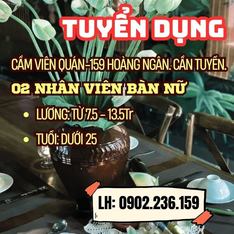 Cầm Viên Quán - Tuyển dụng Tháng 9.2026
