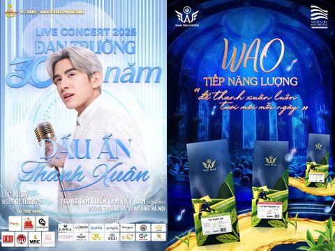 WAO Tea Coffee đồng hành cùng Live Concert “Đan Trường 30 Năm – Dấu Ấn Thanh Xuân”