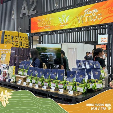 WAO Tea Coffee tại Coffee Expo Vietnam 2025: Bừng Hương Hoa – Đậm Vị Trà