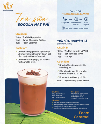 TRÀ SỮA SOCOLA HẠT PHỈ