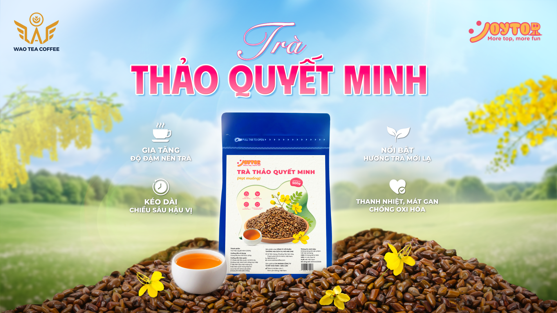 Ra mắt sản phẩm mới TRÀ THẢO QUYẾT MINH JOYTOP