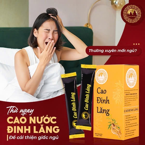 Thử ngay cao nước đinh lăng để cải thiện giấc ngủ