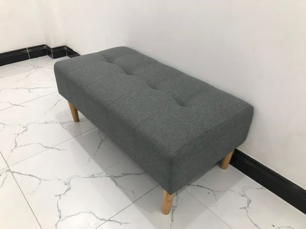 sofa, ghế sofa, sofa đôn chữ nhật, sofa đôn xám lông chuột, đôn ghế sofa 1m x 50