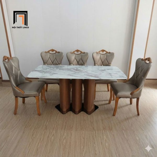 bàn ăn, bộ bàn ghế ăn sang trọng, bộ bàn ăn cao cấp, bàn ăn 6 chỗ ngồi, set bàn ghế ăn phòng bếp gia đình, bàn ăn hiện đại