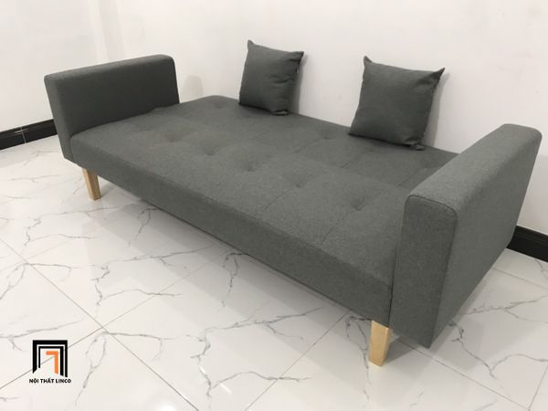 sofa, ghế sofa, bộ ghế sofa giường, bộ ghế sofa bed, sofa giường nằm, sofa xám lông chuột, ghế sofa 2m
