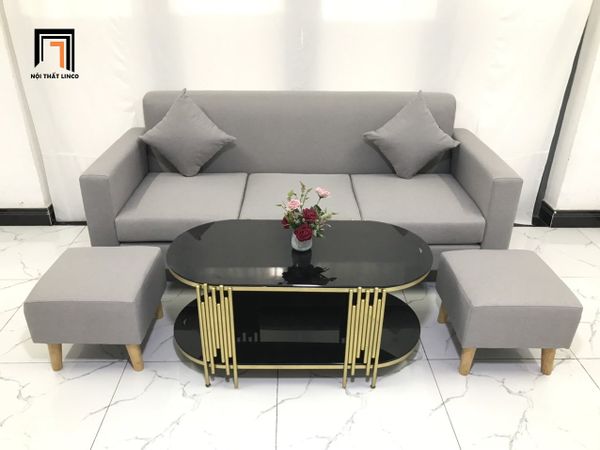 sofa, ghế sofa, bộ ghế sofa xám trắng, set ghế sofa giá rẻ, sofa băng 3 nệm ngồi, sofa văng phòng khách