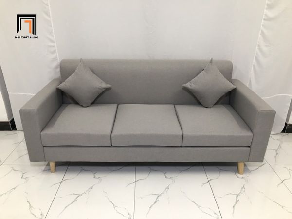 sofa, ghế sofa, bộ ghế sofa xám trắng, set ghế sofa giá rẻ, sofa băng 3 nệm ngồi, sofa văng phòng khách