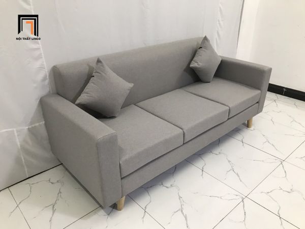 sofa, ghế sofa, bộ ghế sofa xám trắng, set ghế sofa giá rẻ, sofa băng 3 nệm ngồi, sofa văng phòng khách
