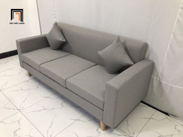 sofa, ghế sofa, bộ ghế sofa xám trắng, set ghế sofa giá rẻ, sofa băng 3 nệm ngồi, sofa văng phòng khách