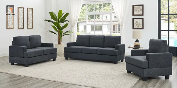 sofa, ghế sofa, bộ ghế sofa giá rẻ, set 3 ghế sofa, sofa văn phòng, bộ ghế sofa nỉ xám đen, bộ ghế sofa giá rẻ