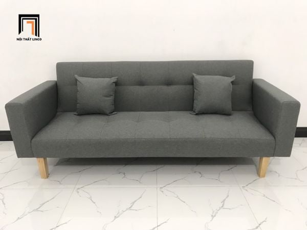 sofa, ghế sofa, bộ ghế sofa giường, bộ ghế sofa bed, sofa giường nằm, sofa xám lông chuột, ghế sofa 2m