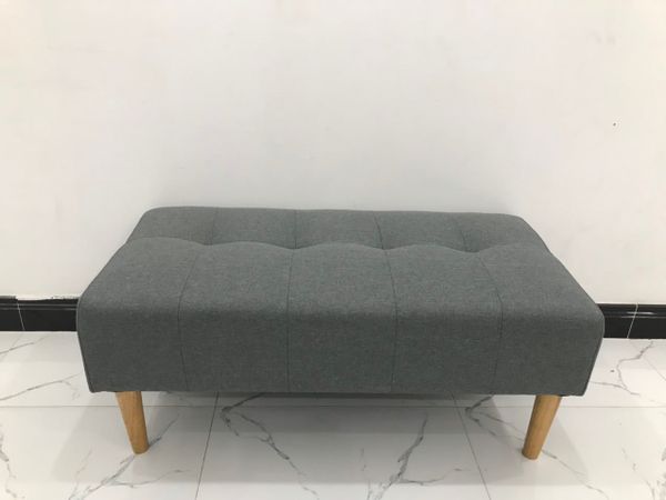 sofa, ghế sofa, sofa đôn chữ nhật, sofa đôn xám lông chuột, đôn ghế sofa 1m x 50