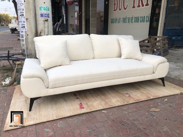 sofa, ghế sofa, sofa băng, sofa văng, sofa 2m2, ghế sofa vải nỉ, sofa xám trắng, ghế sofa văng chung cư