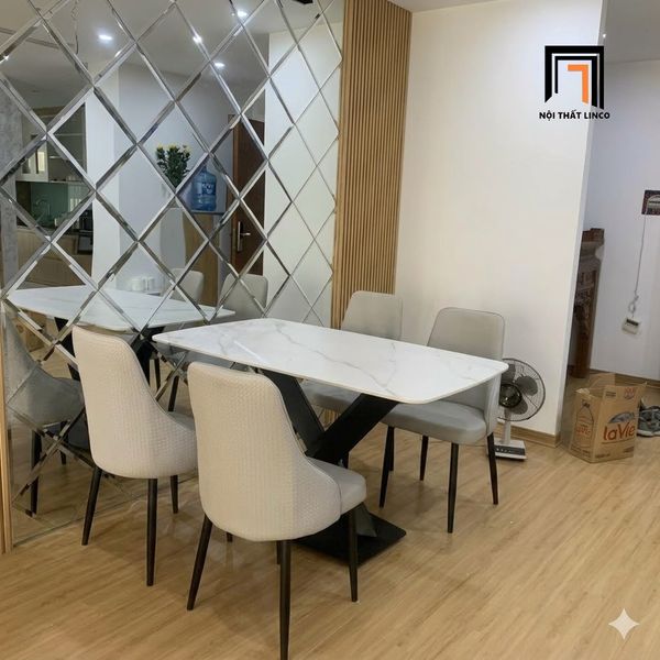 bàn ăn, bộ bàn ăn 4 ghế, set bàn ăn đá ceramic, bàn ghế ăn phòng bếp chung cư, bàn ăn sang trọng, bộ bàn ăn hiện đại