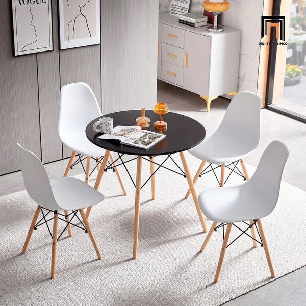 bàn ăn, bộ bàn ăn tròn 4 ghế nhựa, set bàn ghế ăn nhỏ gọn, bộ bàn ăn giá rẻ, bộ bàn ghế ăn màu trắng