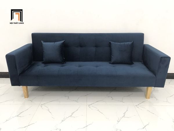 sofa, ghế sofa, bộ ghế sofa giá rẻ, bộ ghế sofa xanh đậm vải nhung, ghế sofa dài 2m, sofa giường giá rẻ