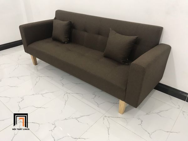 sofa, ghế sofa, bộ ghế sofa nâu đậm, sofa giá rẻ, sofa phòng khách, bộ ghế sofa vải bố, set ghế sofa 2m