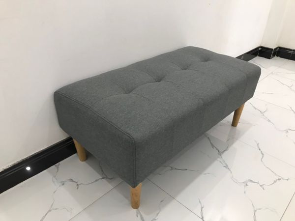 sofa, ghế sofa, sofa đôn chữ nhật, sofa đôn xám lông chuột, đôn ghế sofa 1m x 50