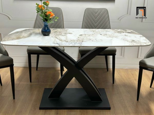 bàn ăn, bộ bàn ăn 4 chỗ ngồi, set bàn ăn 1m2 mặt đá ceramic sang trọng, bộ bàn ăn kiểu dáng hiện đại, bàn ghế ăn giá rẻ