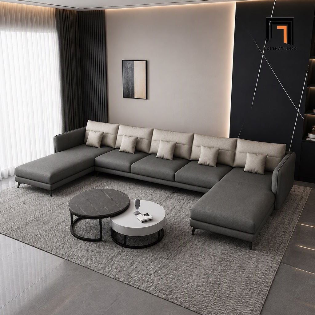 sofa chữ U dài 3m2 giá rẻ