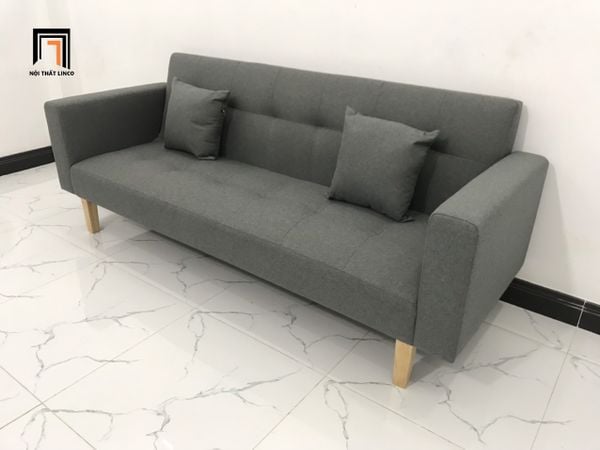 sofa, ghế sofa, bộ ghế sofa giường, bộ ghế sofa bed, sofa giường nằm, sofa xám lông chuột, ghế sofa 2m