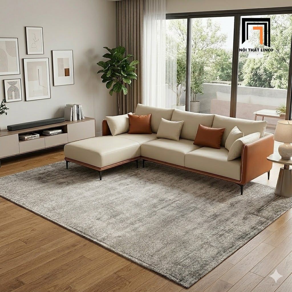 sofa chữ U dài 2m7 hiện đại