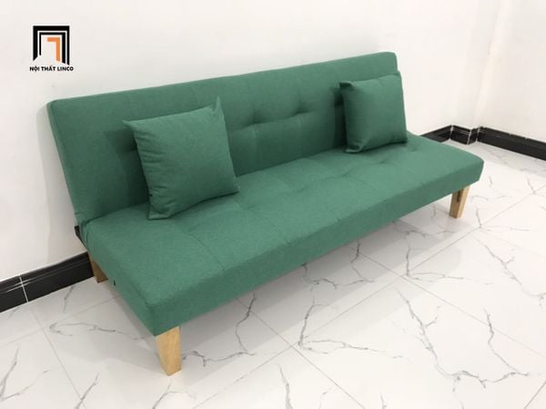 sofa, ghế sofa, sofa giường, sofa bed, sofa màu xanh ngọc, sofa giường 1m7, sofa giường nằm nhỏ gọn
