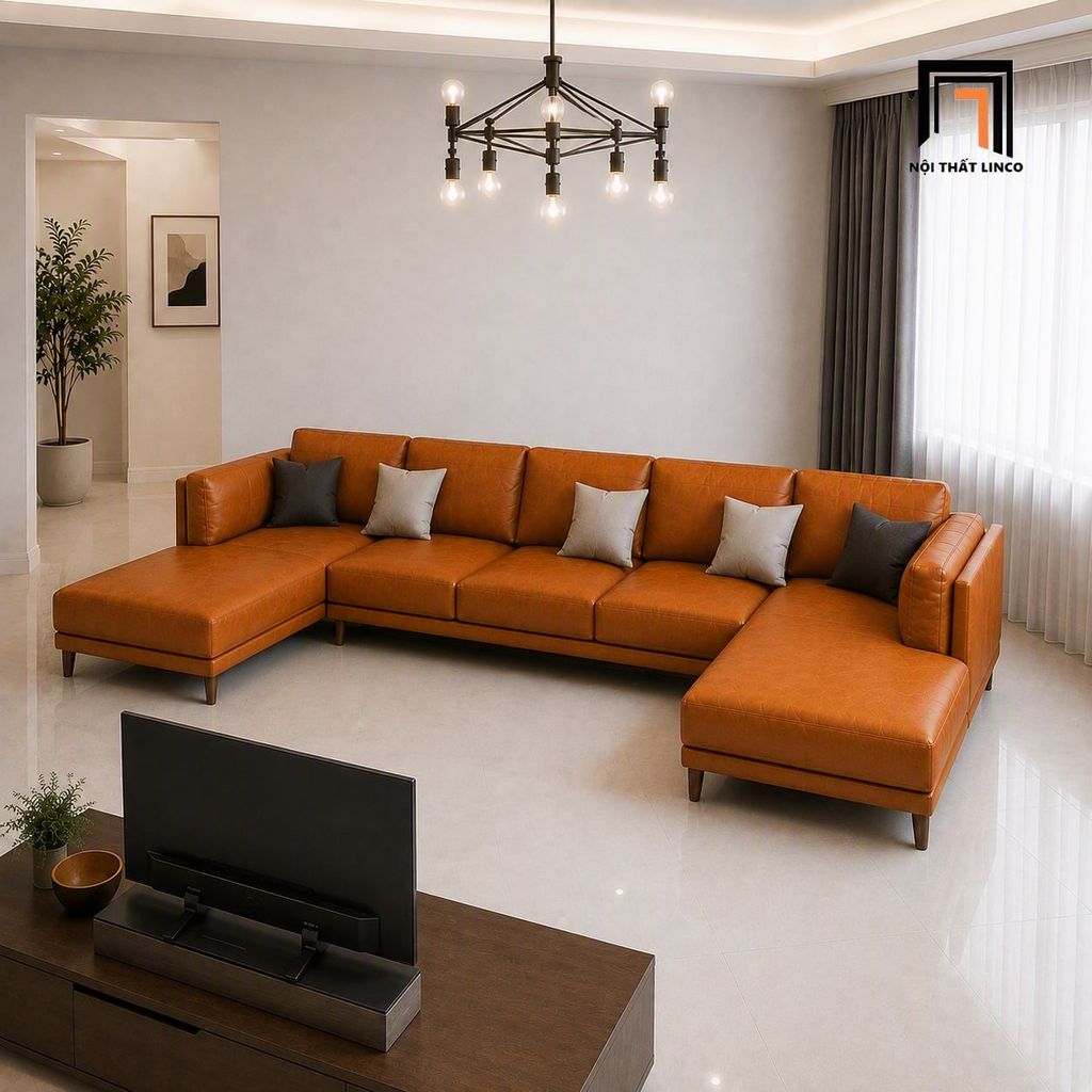 sofa chữ U sang trọng 3m4