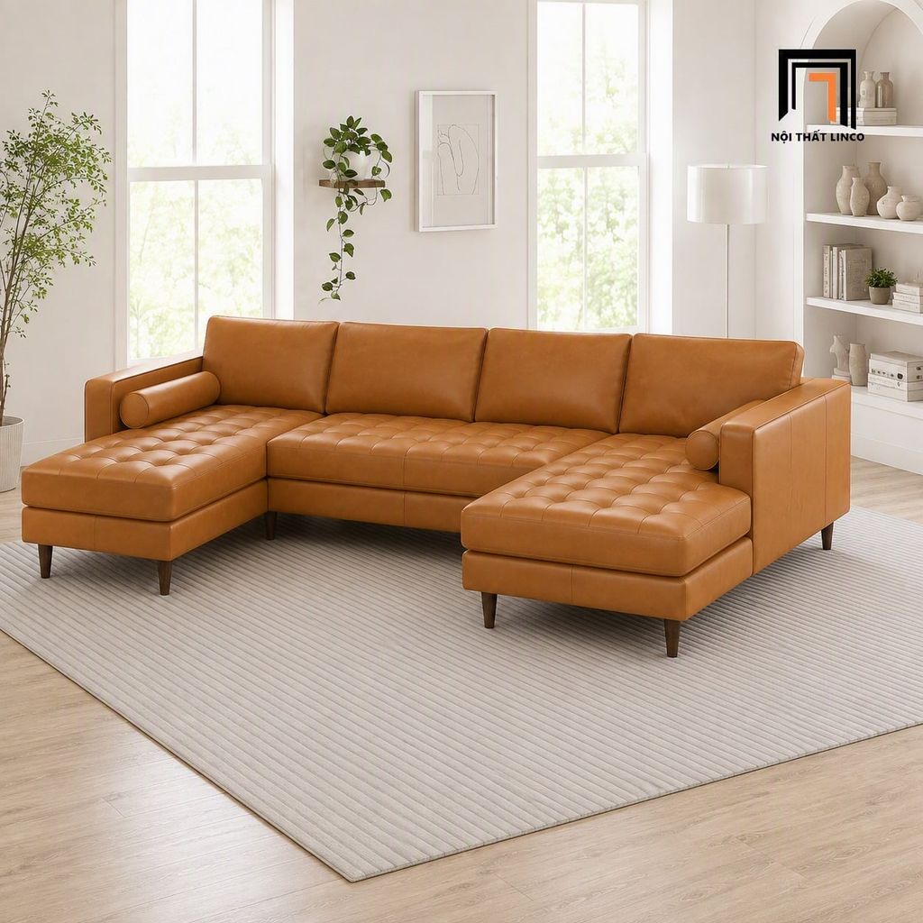 sofa chữ U dài 3m2 giá rẻ