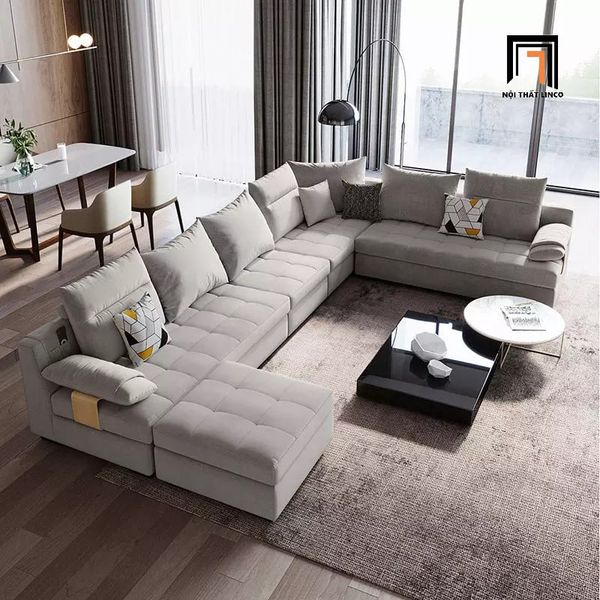 sofa, ghế sofa, bộ ghế sofa chữ U, sofa U gia đình, sofa U phòng khách cao cấp, sofa U 4m