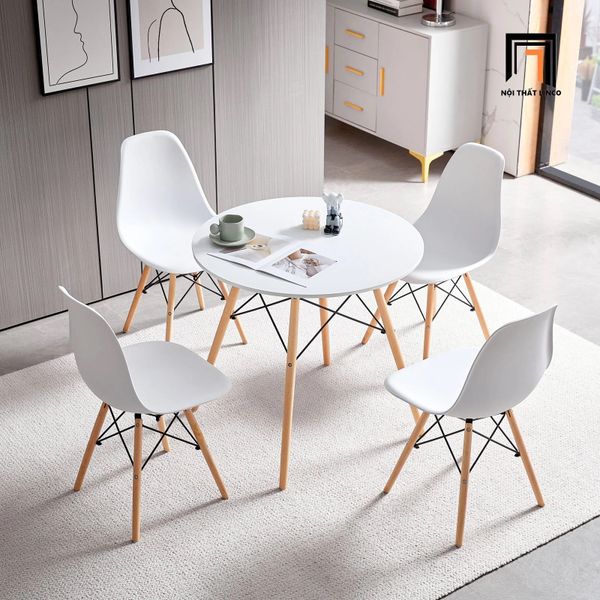 bàn ăn, bộ bàn ăn tròn 4 ghế nhựa, set bàn ghế ăn nhỏ gọn, bộ bàn ăn giá rẻ, bộ bàn ghế ăn màu trắng