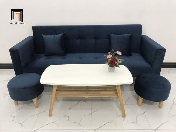 sofa, ghế sofa, bộ ghế sofa giá rẻ, bộ ghế sofa xanh đậm vải nhung, ghế sofa dài 2m, sofa giường giá rẻ