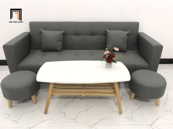 sofa, ghế sofa, bộ ghế sofa giường, bộ ghế sofa bed, sofa giường nằm, sofa xám lông chuột, ghế sofa 2m