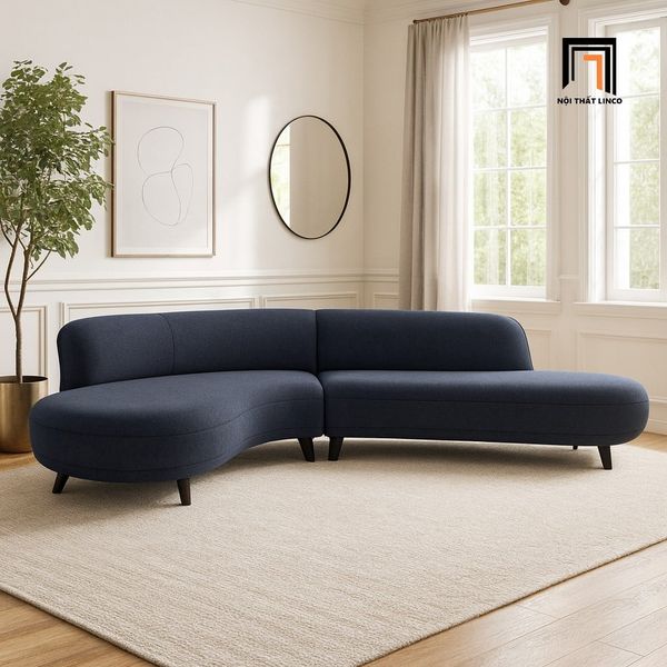 sofa, ghế sofa, sofa góc 2m8 x 1m8, bộ ghế sofa góc xanh đậm, sofa góc giá rẻ, sofa góc hiện đại