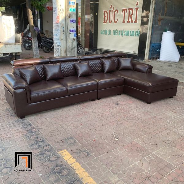 sofa, ghế sofa, sofa góc da công nghiệp 3m x 1m6, bộ ghế sofa góc phòng khách, sofa góc giá rẻ, sofa góc gật gù