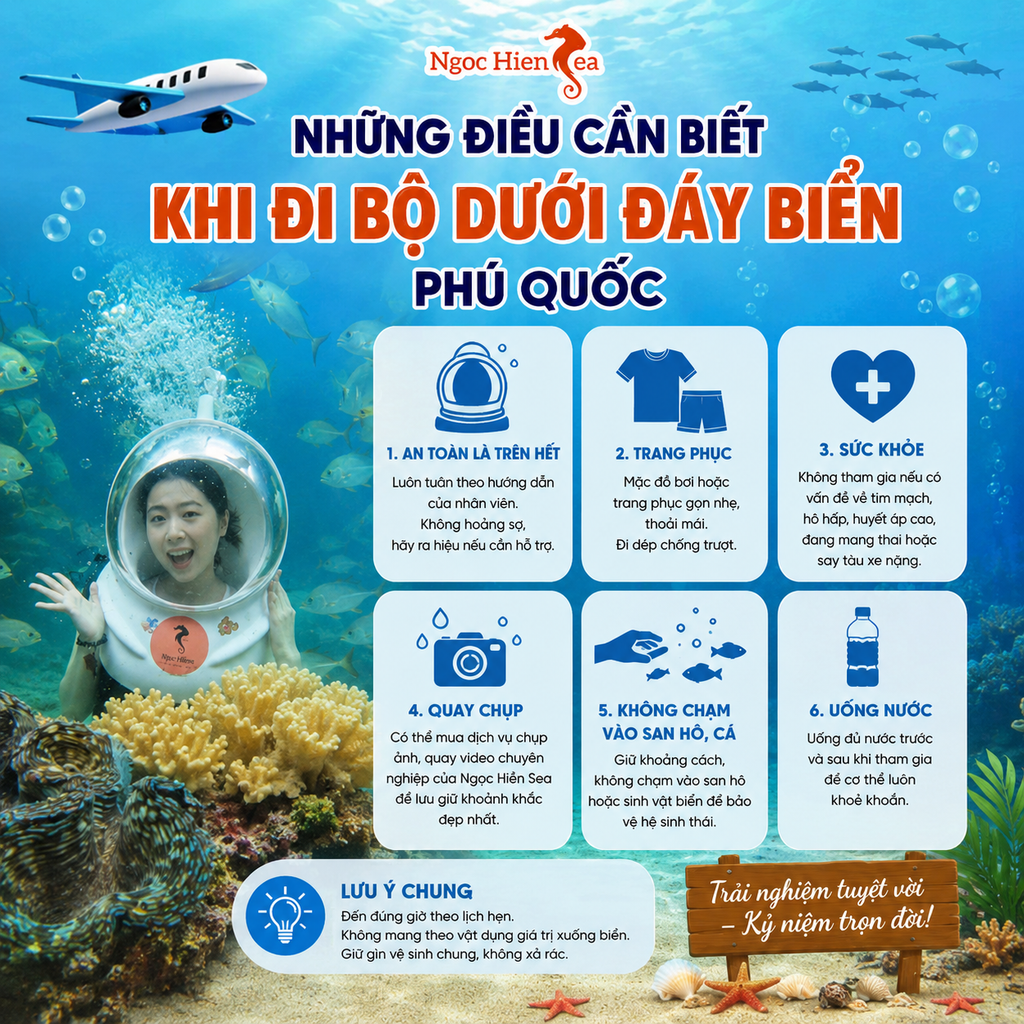 Những Điều Cần Biết Khi Đi Bộ Dưới Đáy Biển Phú Quốc