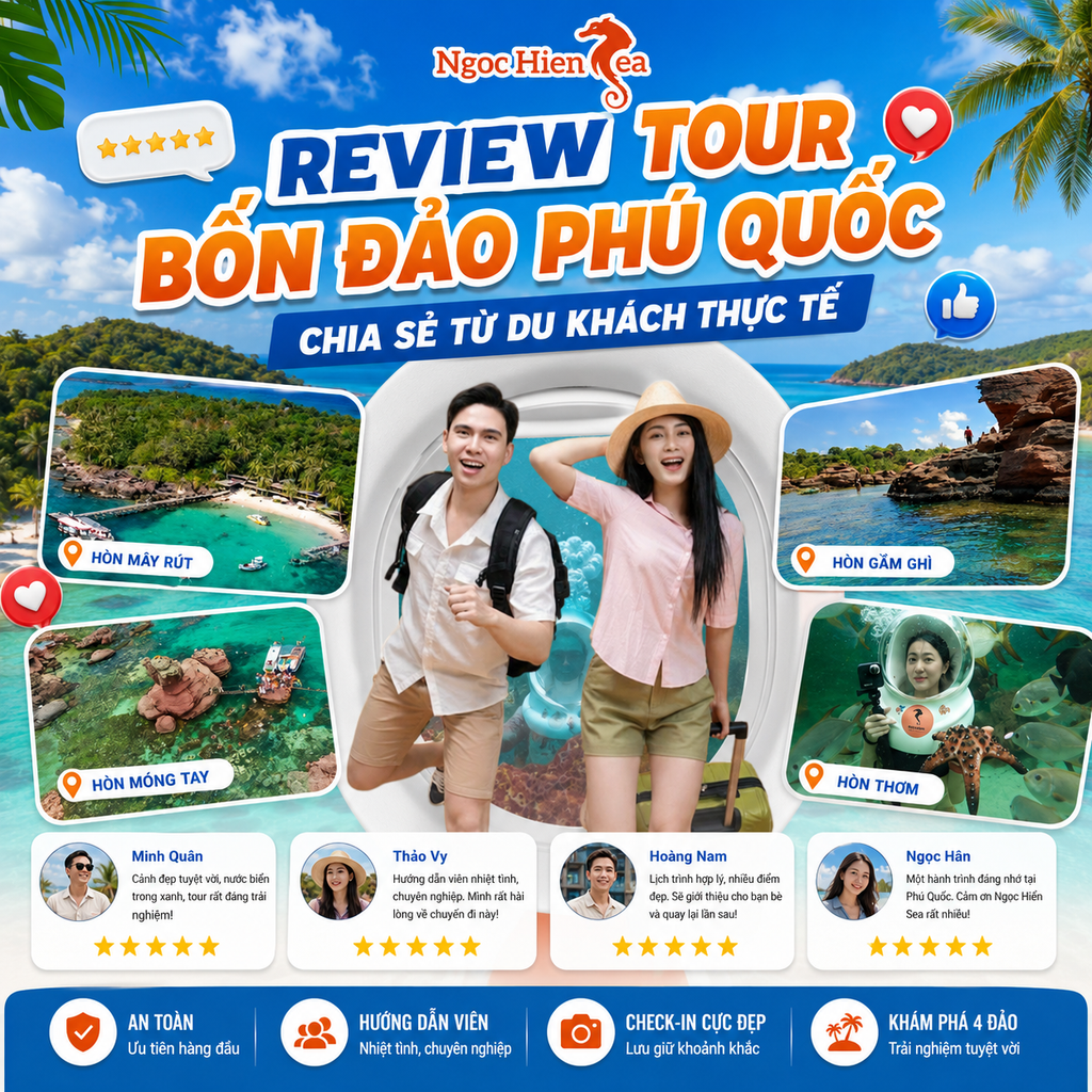 Review Tour Bốn Đảo Phú Quốc Chia Sẻ Từ Du Khách Thực Tế