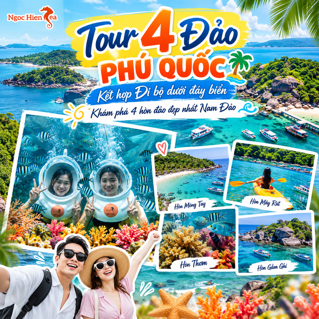 Khám phá 4 hòn đảo đẹp nhất Nam Đảo