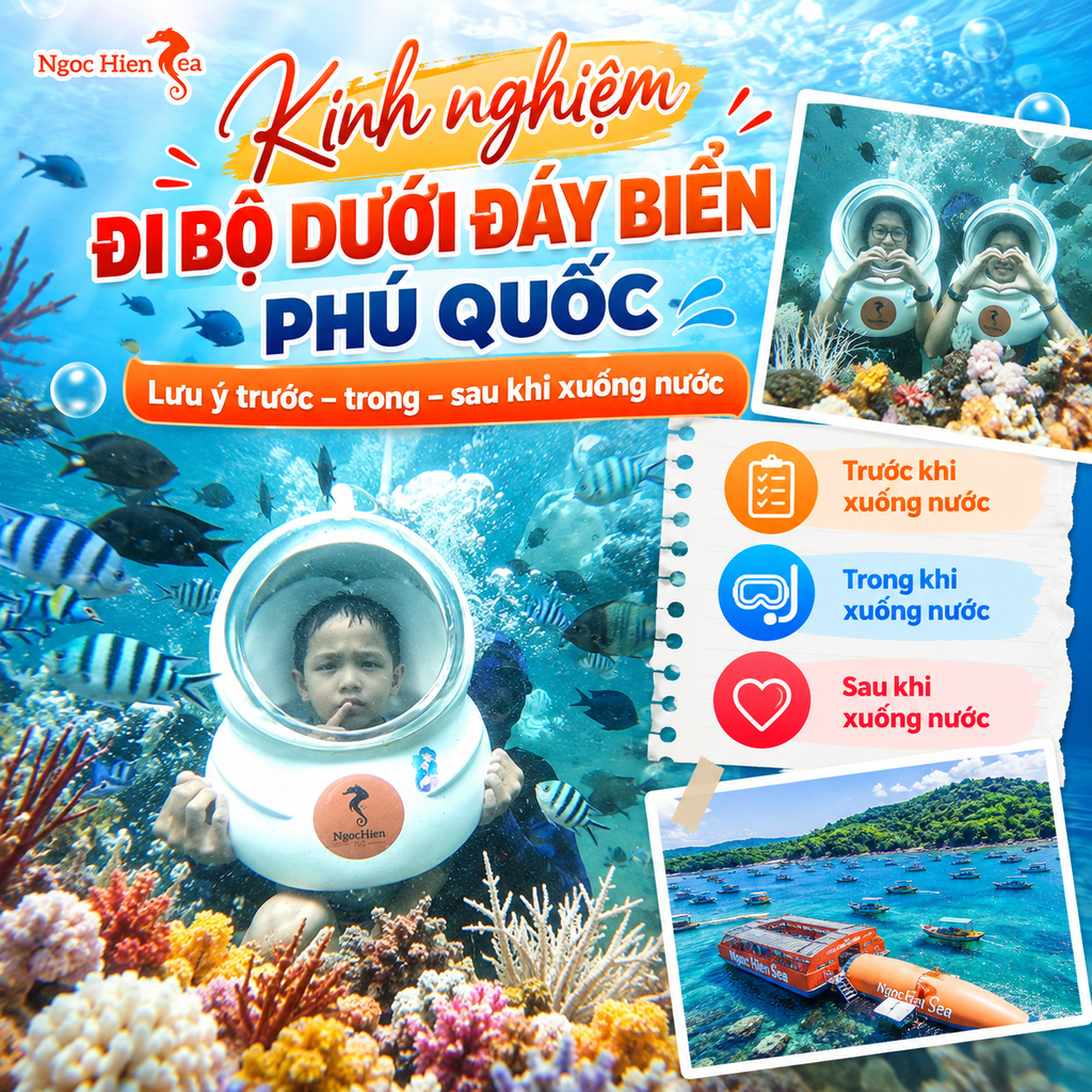 Kinh nghiệm Đi bộ dưới đáy biển Phú Quốc