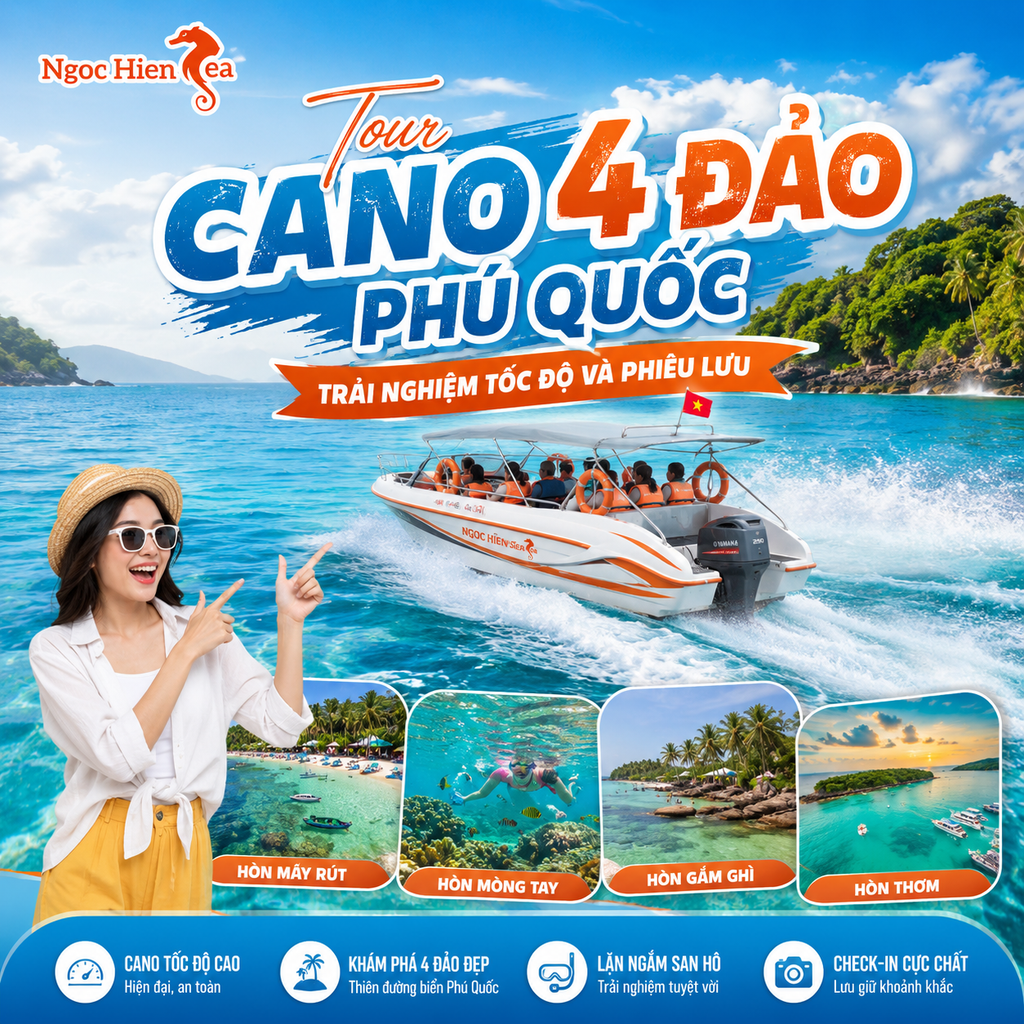 Tour Cano 4 Đảo Phú Quốc Trải Nghiệm Tốc Độ Và Phiêu Lưu