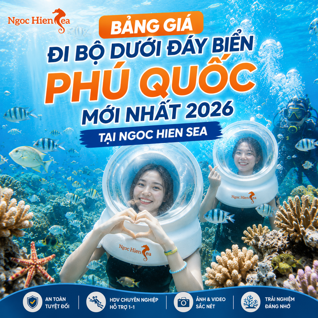 Bảng Giá Đi Bộ Dưới Đáy Biển Phú Quốc Mới Nhất 2026 Tại Ngoc Hien Sea