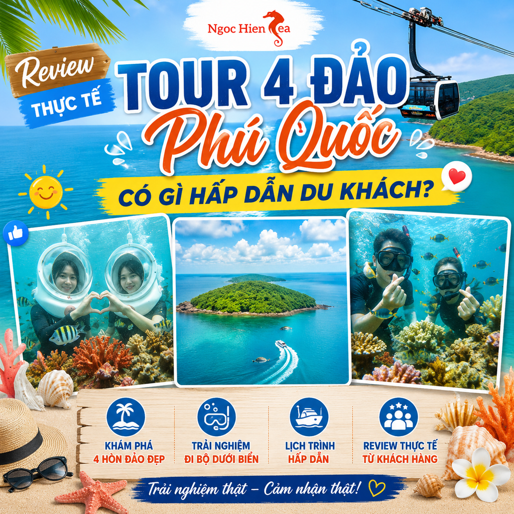 Review Thực Tế Tour 4 Đảo Phú Quốc Có Gì Hấp Dẫn Du Khách?