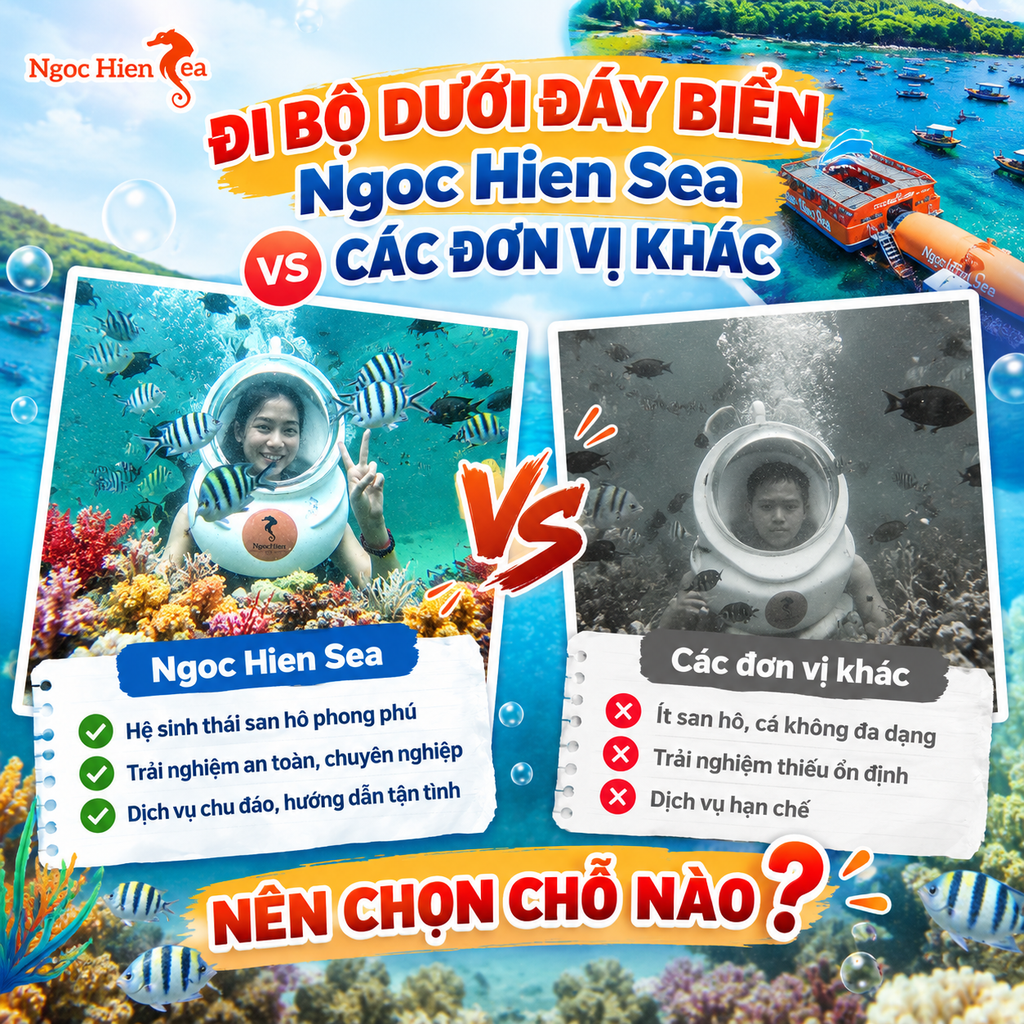 Đi bộ dưới đáy biển nên chọn chỗ nào?